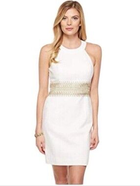 Lilly Pulitzer White Ashlyn Shift Dress Size 4